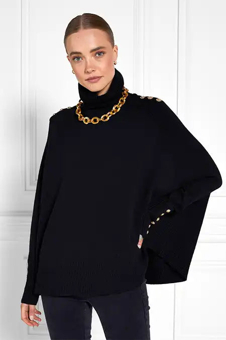 Kingsbury Cape Knit (Black)