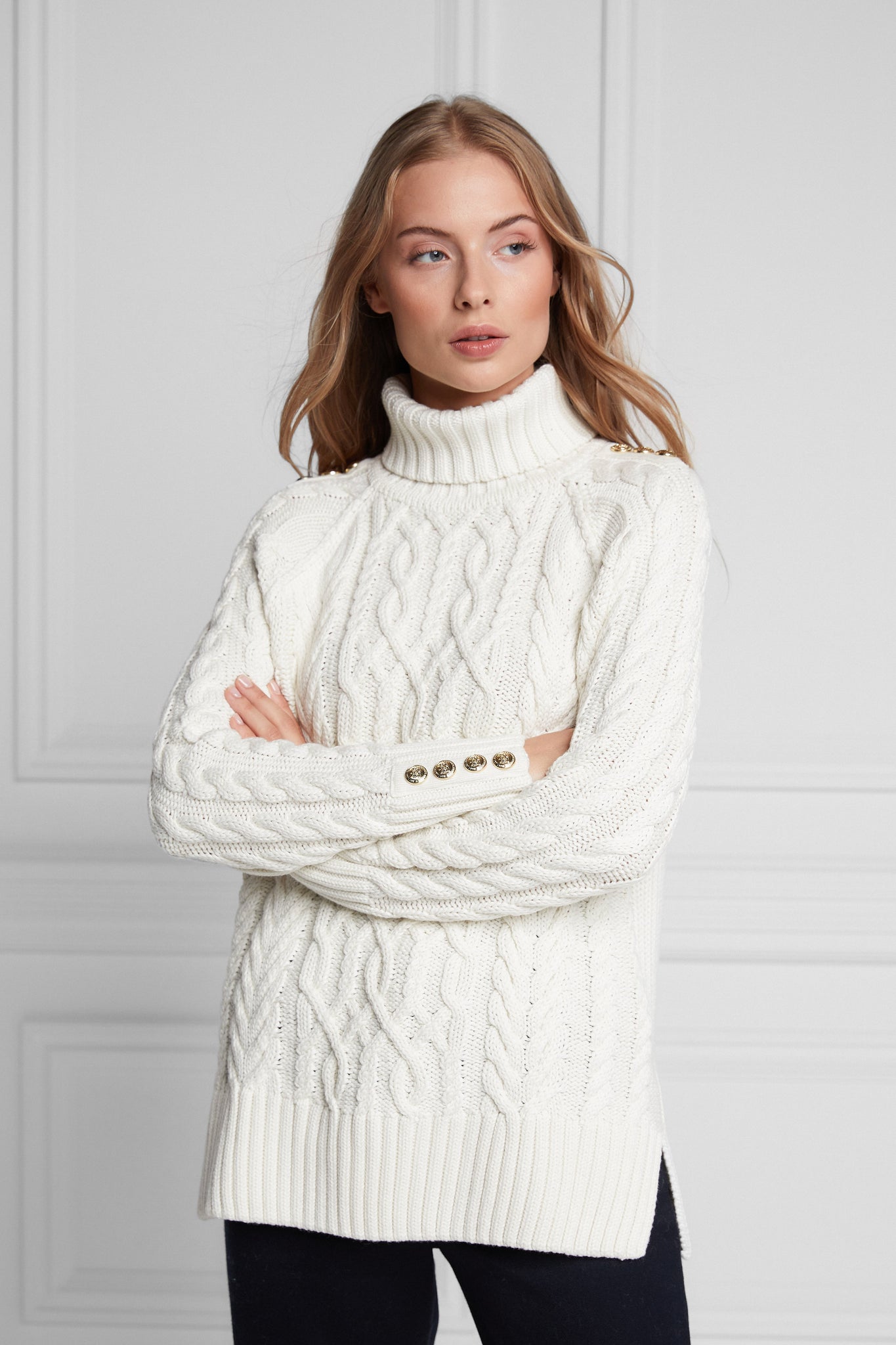 Greenwich Cable Knit (Oyster)