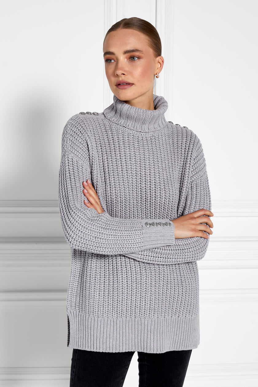 Hoxton Chunky Knit (Soft Grey)