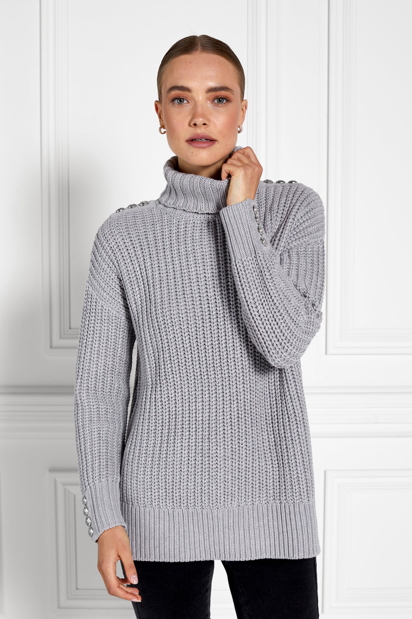 Hoxton Chunky Knit (Soft Grey)