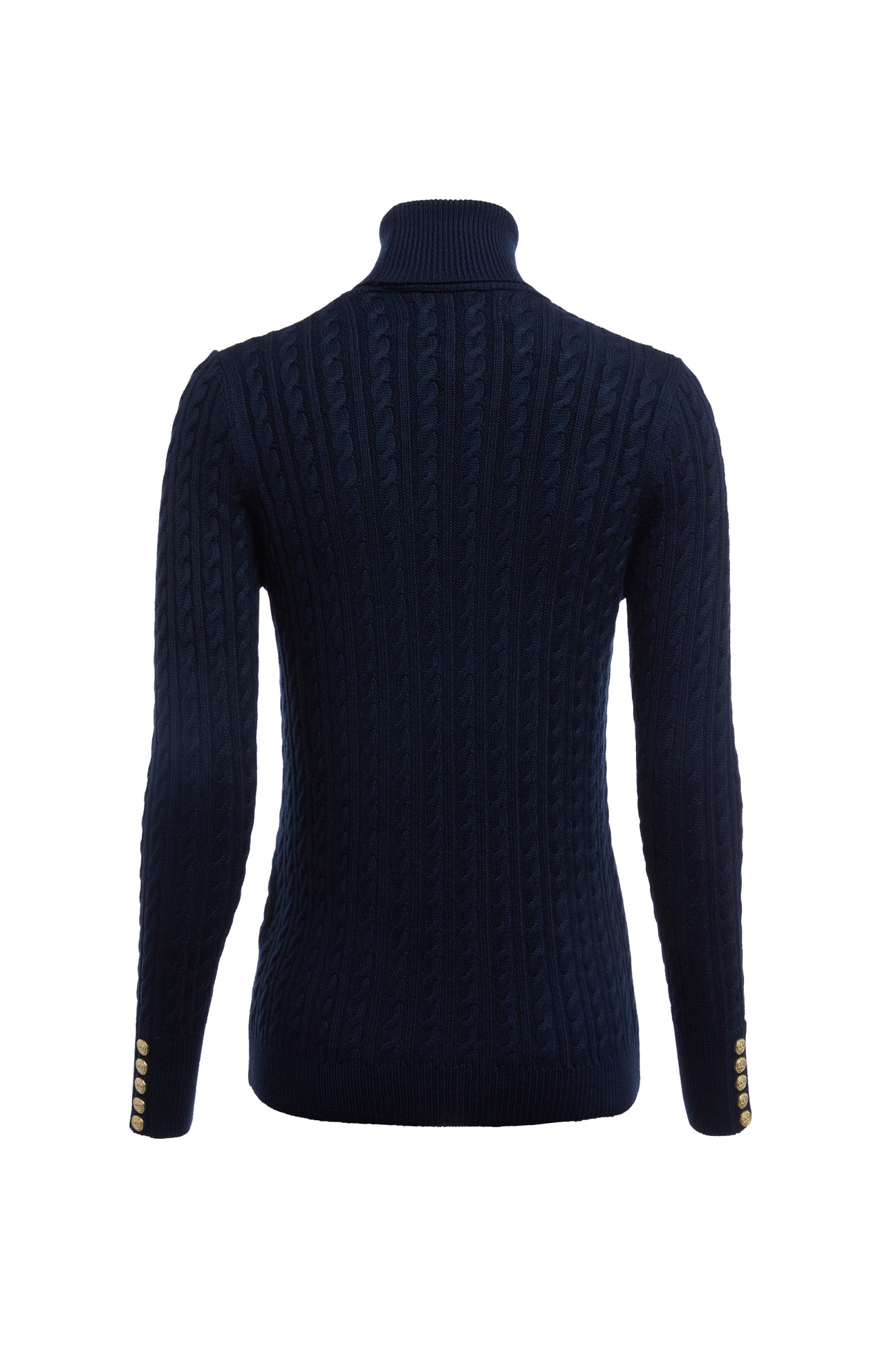 Seattle Roll Neck Cable Knit Ink Navy Holland Cooper 4893