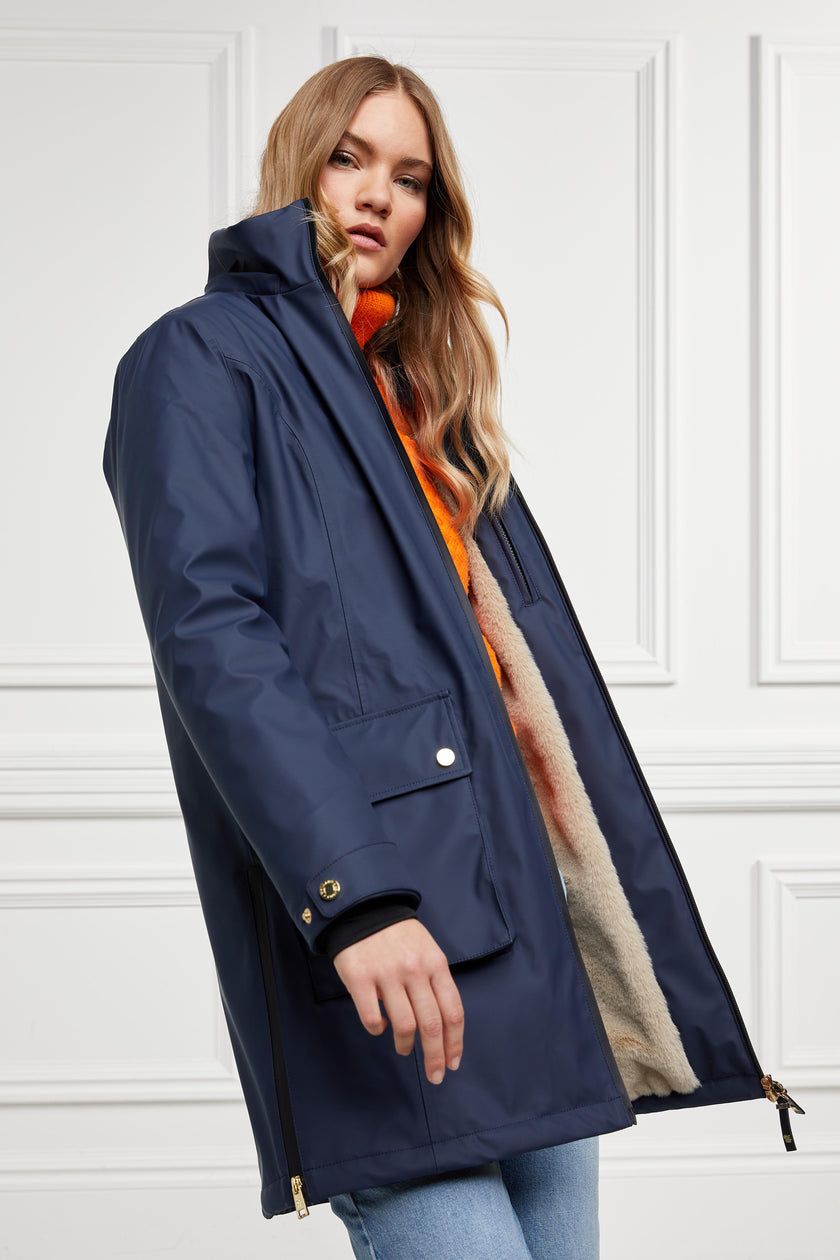 Brecon Winter Rain Coat (Ink Navy)