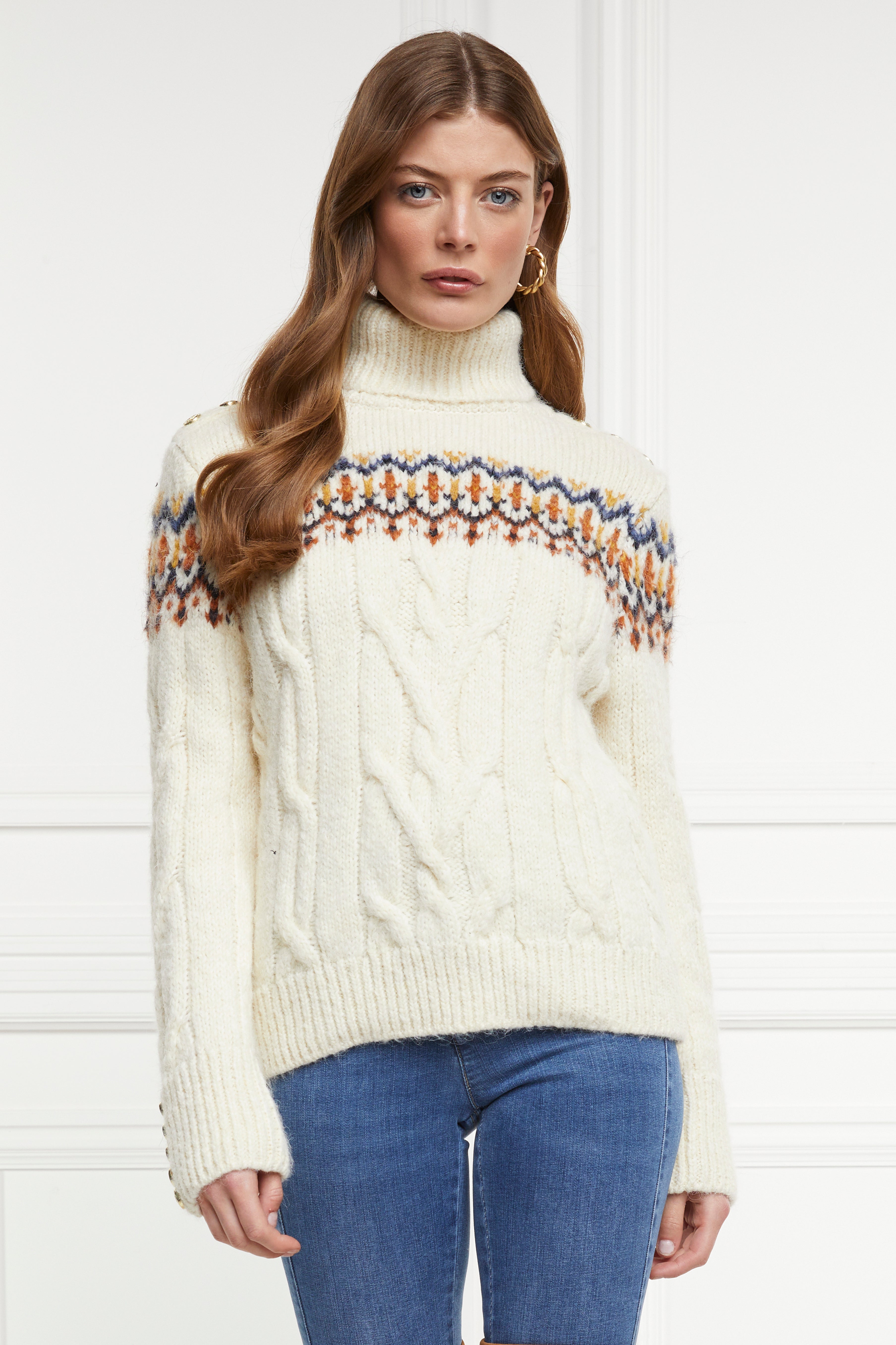 Heritage Cable Fairisle Knit (Cream) – Holland Cooper