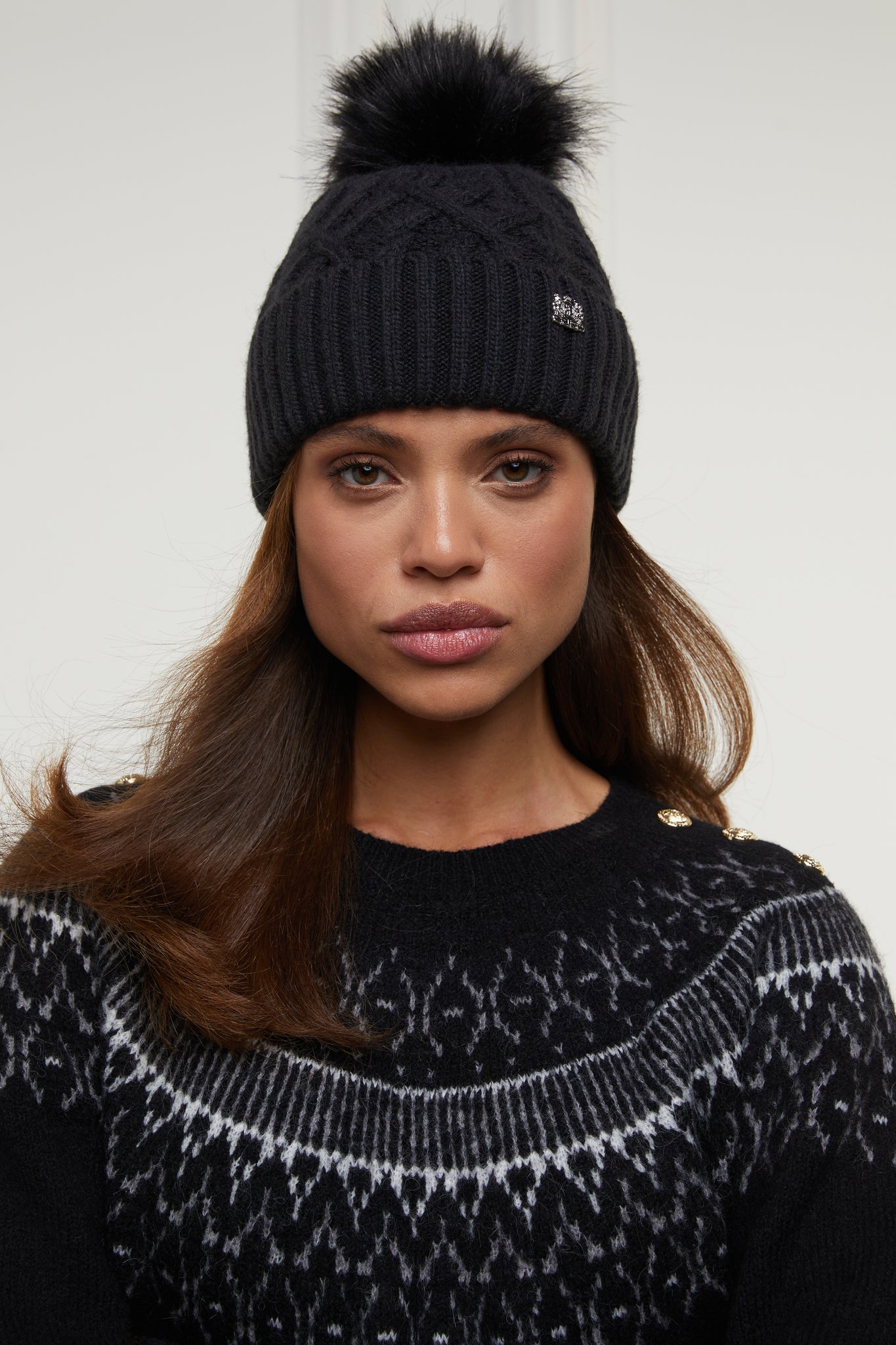 Windsor Bobble Hat (Dark Grey Marl)