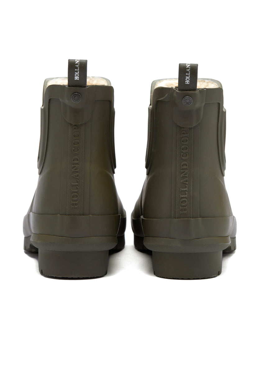 Rubber Chelsea Boot (Matte Green Gunmetal)