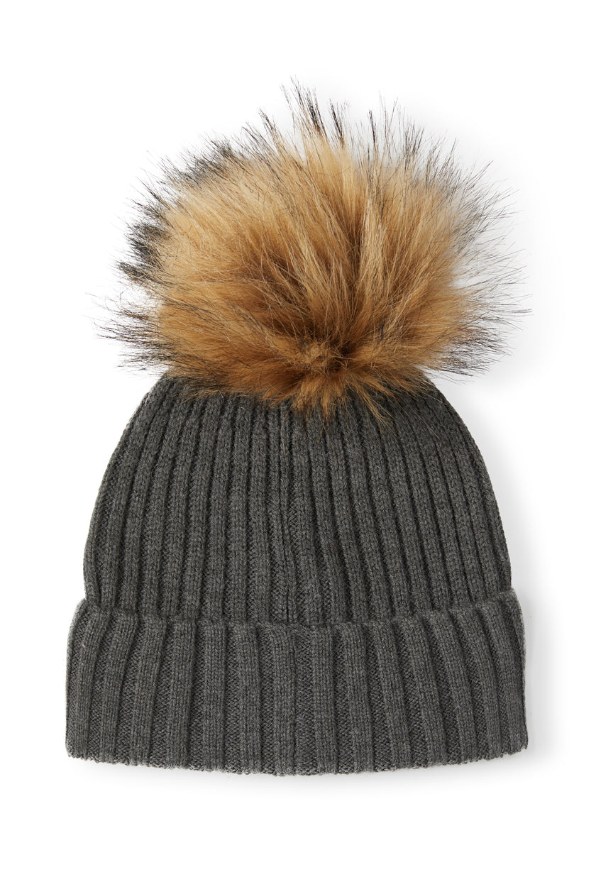 Equi Knit Bobble Hat (Charcoal)