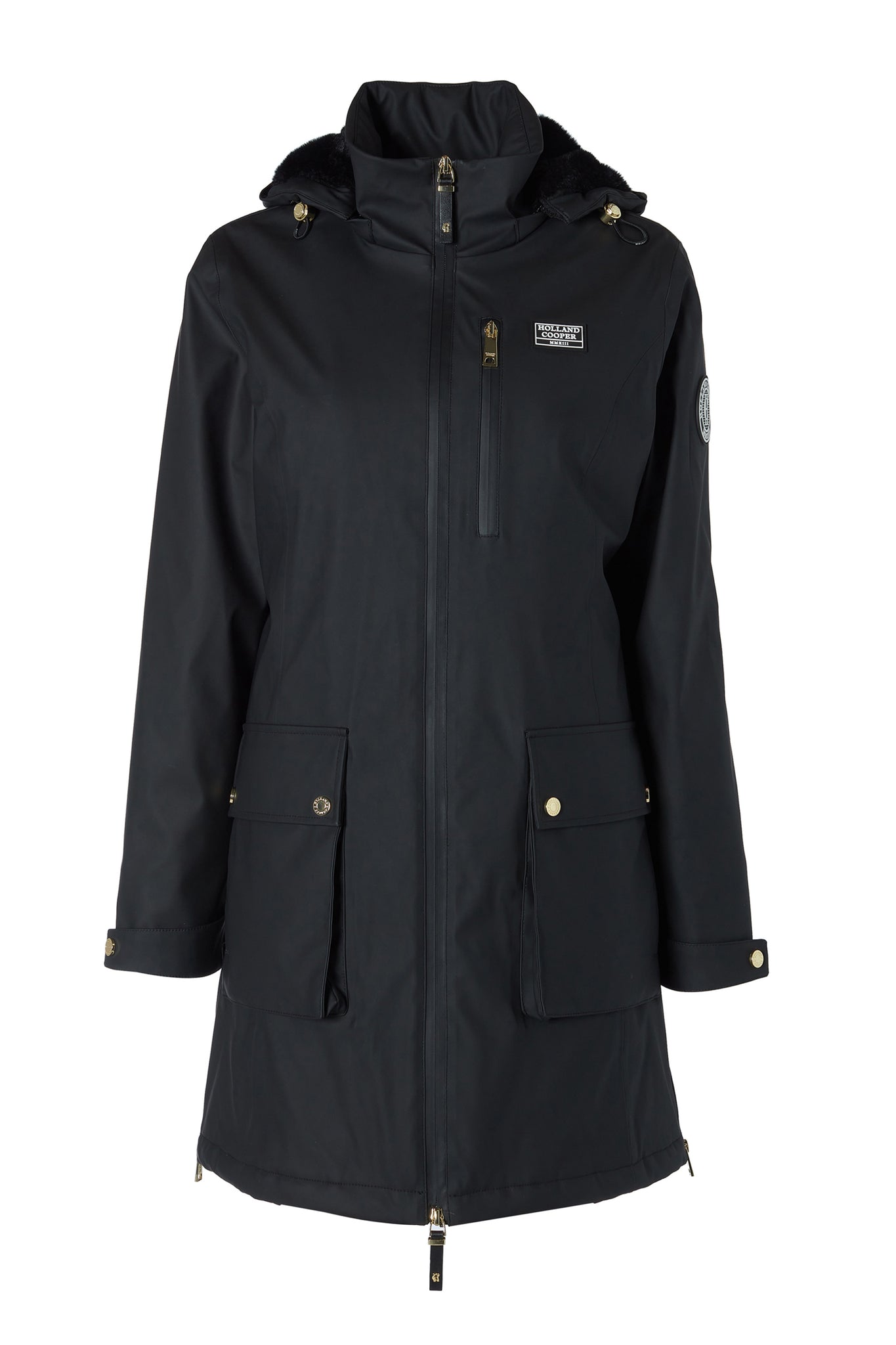 Brecon Winter Rain Coat (Black)