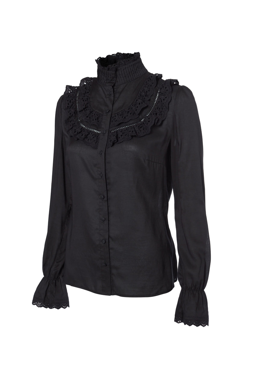 Audley Lace Blouse (Black)