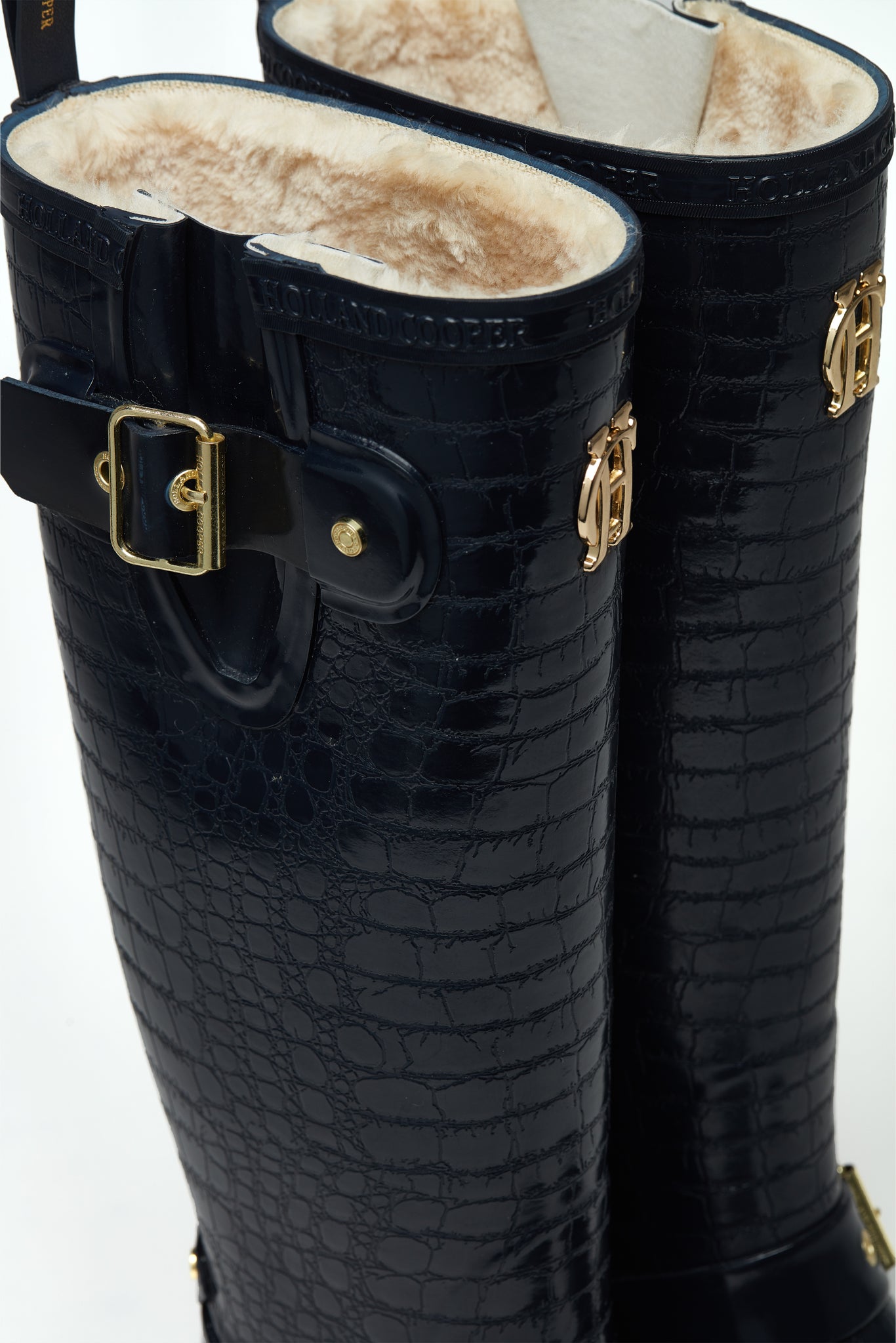 Sherpa Lined Regency Wellington (Navy Croc)