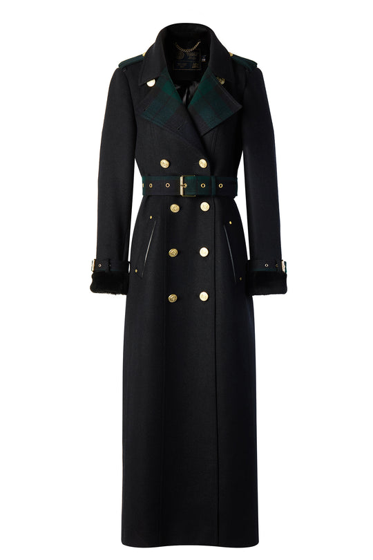 Gold Label Trench (Soft Navy Blackwatch) – Holland Cooper