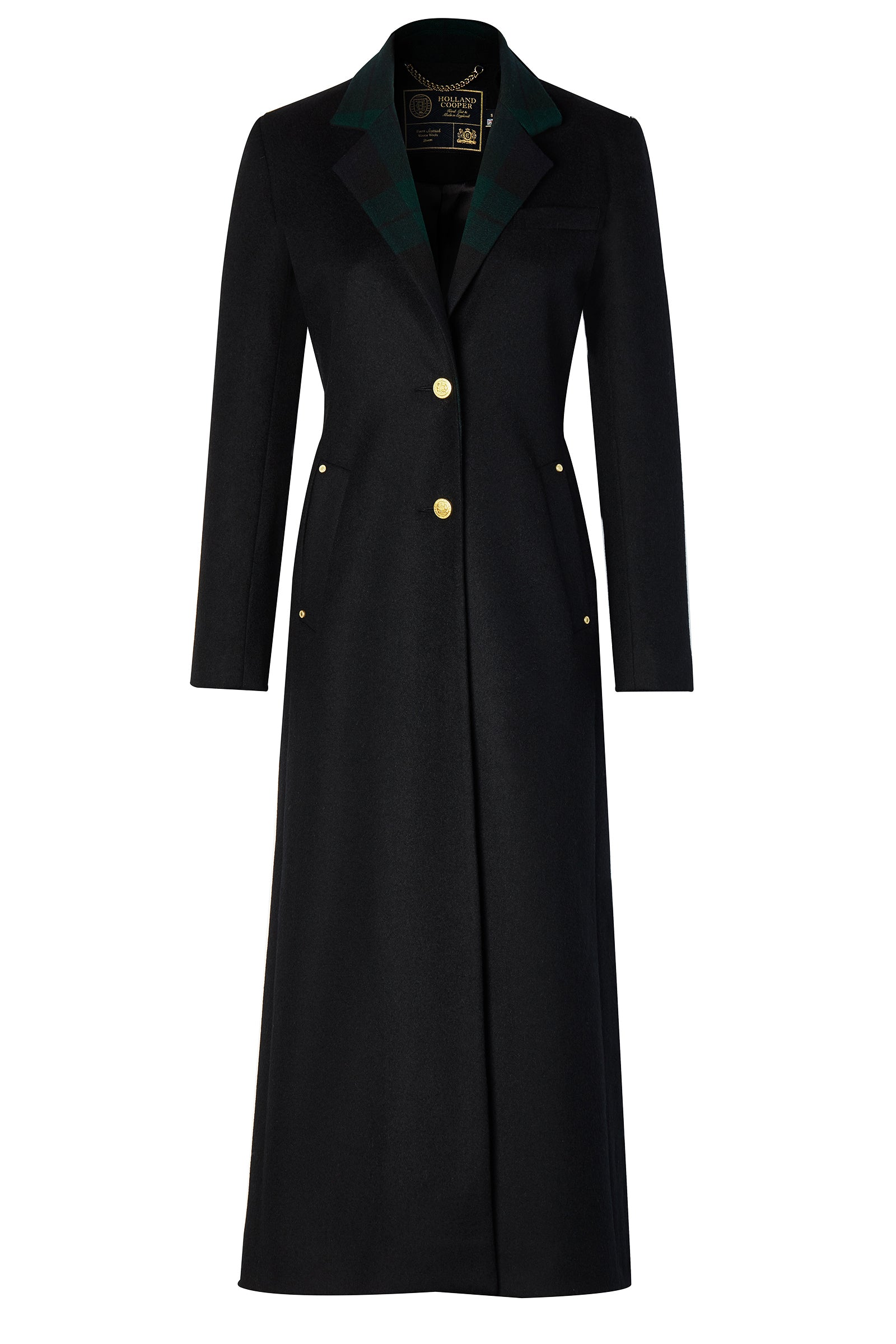 Full Length Regency Coat (Soft Navy Blackwatch) – Holland Cooper