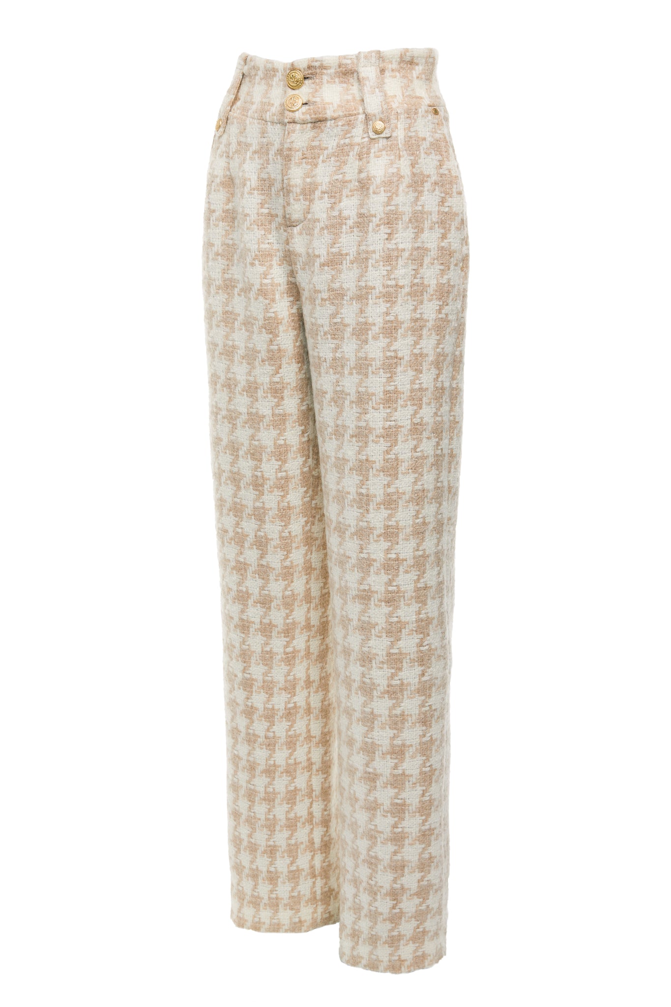 Womens ME+EM blue Houndstooth Cropped Trousers | Harrods # {CountryCode}