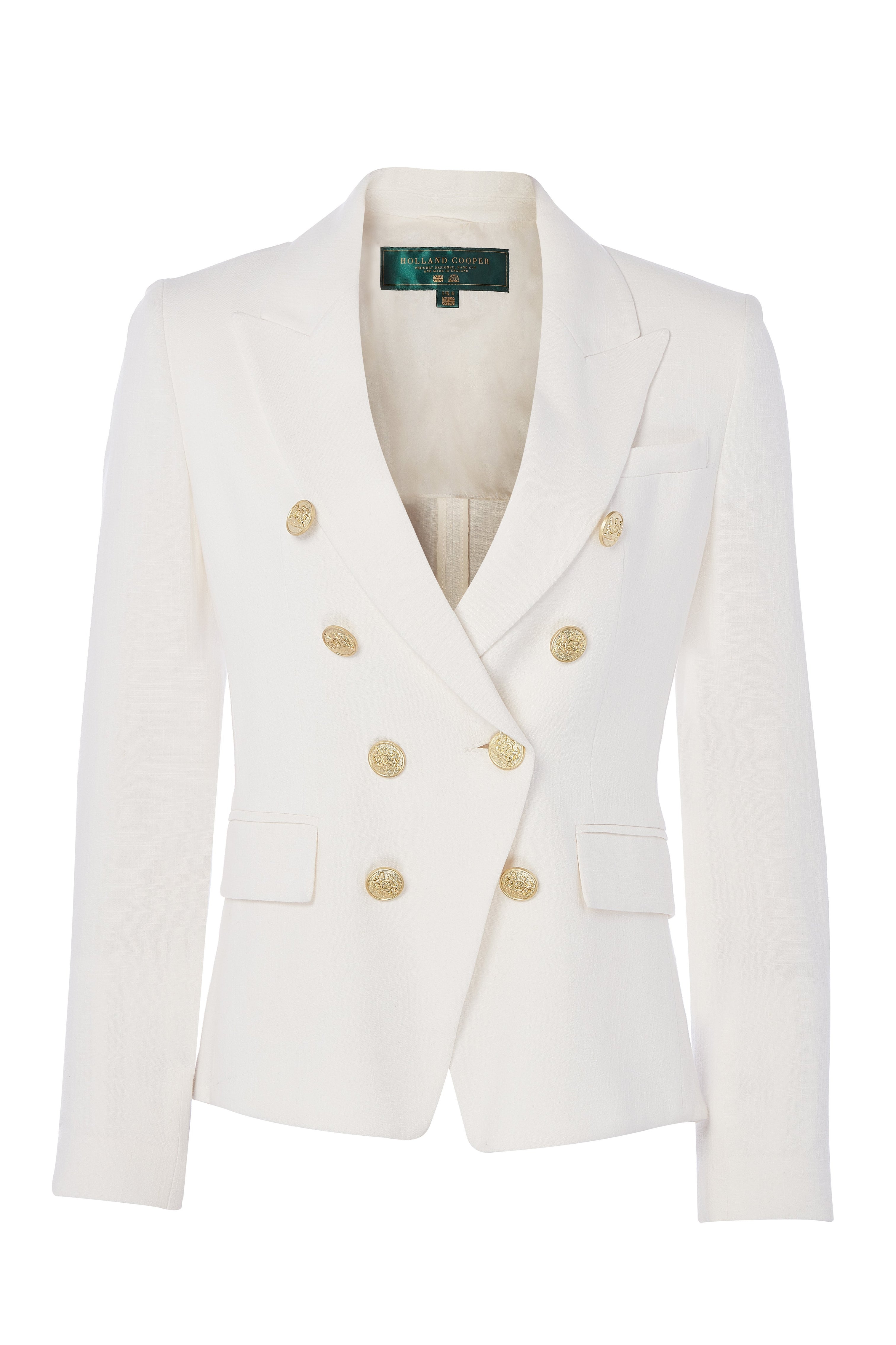 Knightsbridge Blazer (Oyster Linen) – Holland Cooper