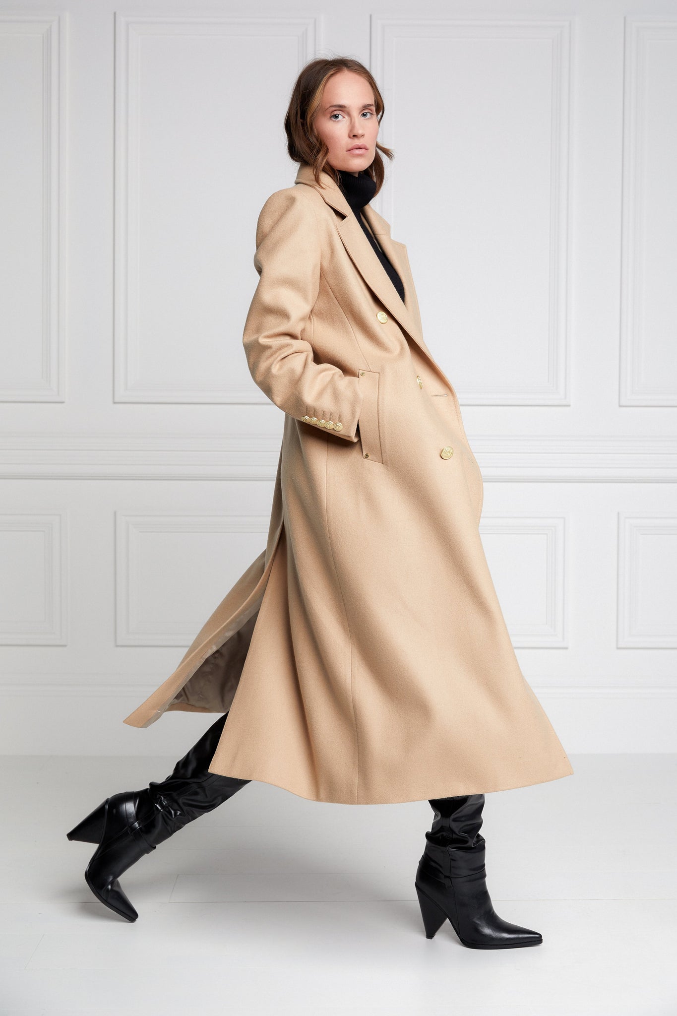 Double Breasted Coat (Camel) – Holland Cooper ®