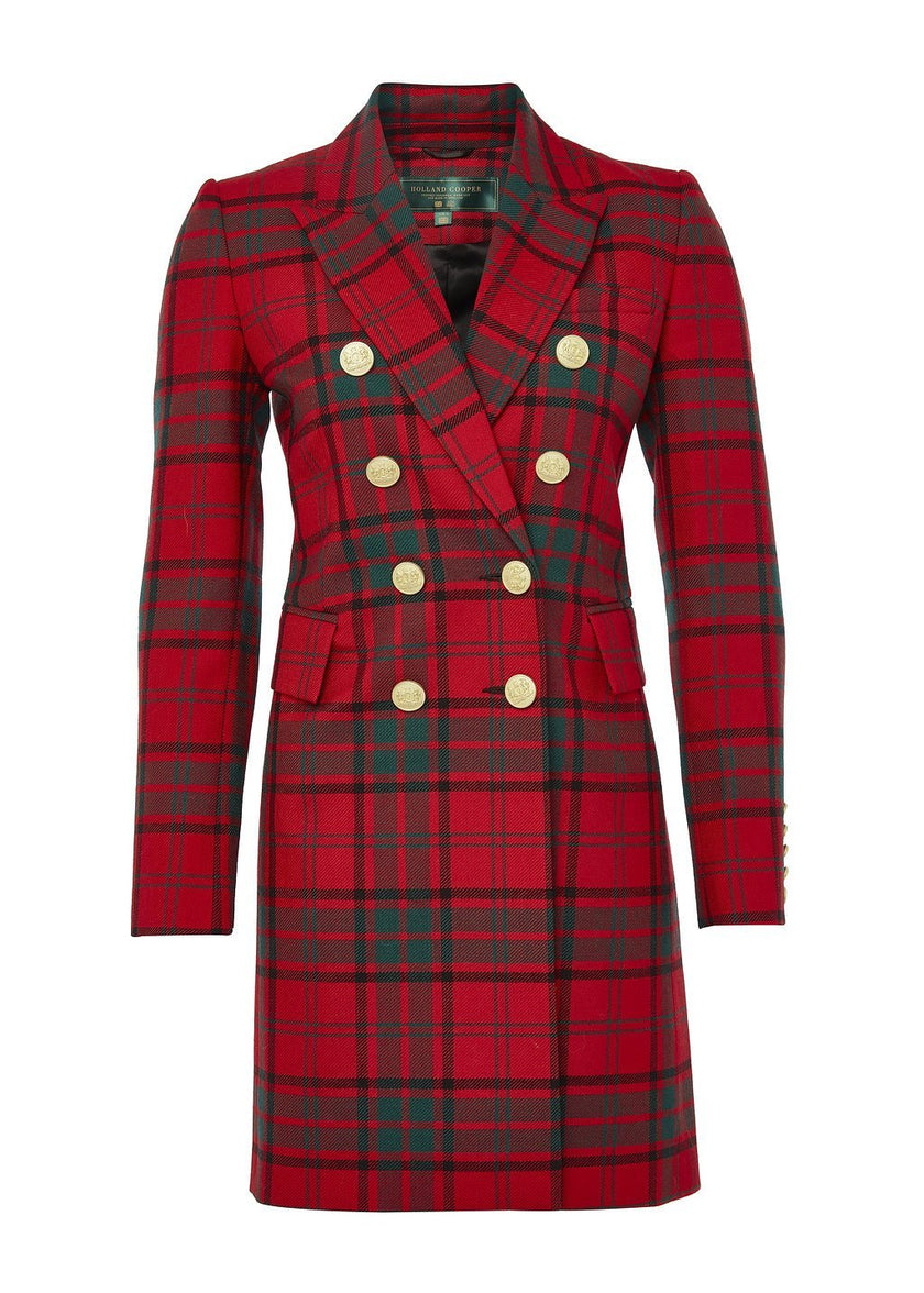 Knightsbridge Coat (Red Tartan) – Holland Cooper