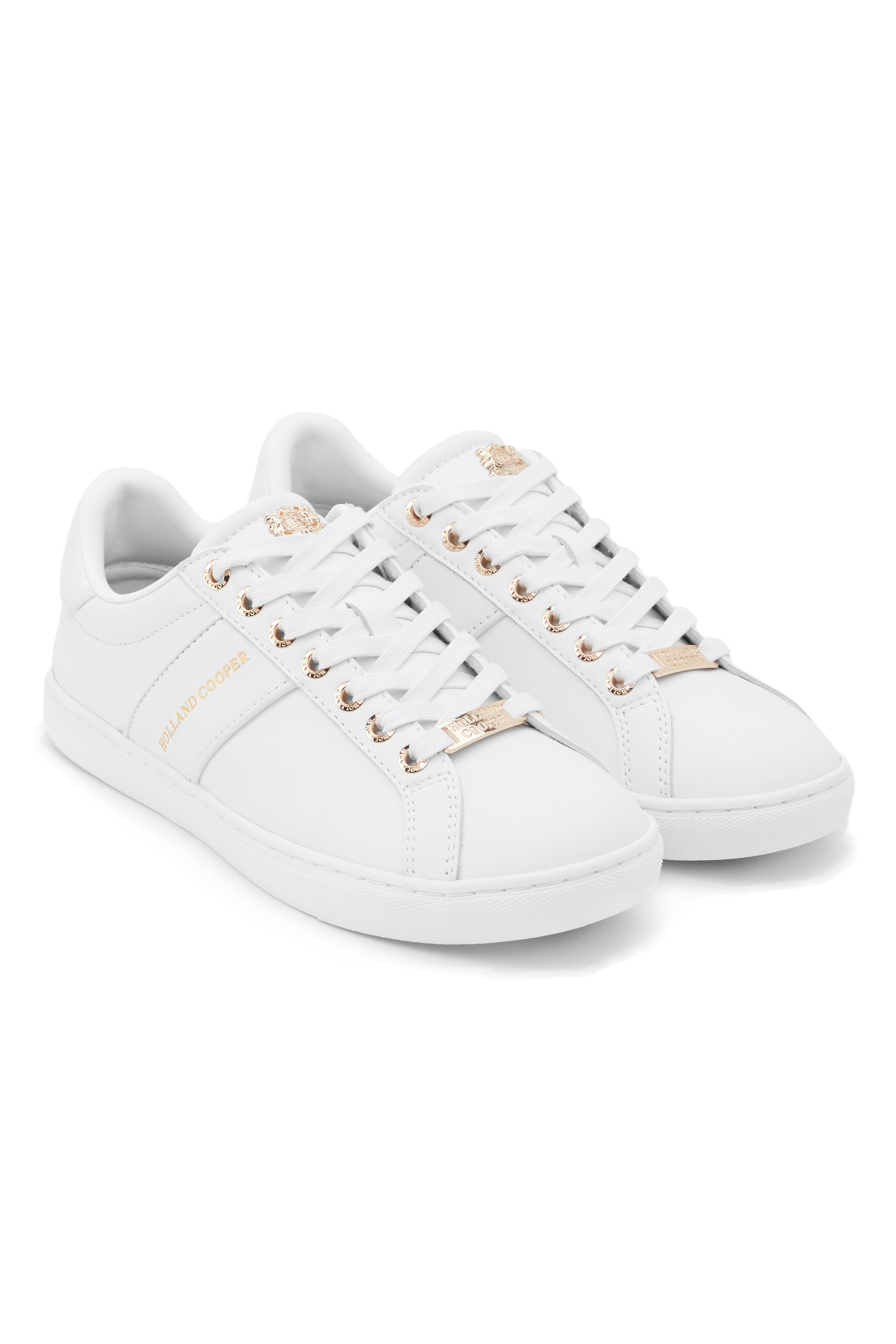 Knightsbridge Court Trainer (White) – Holland Cooper