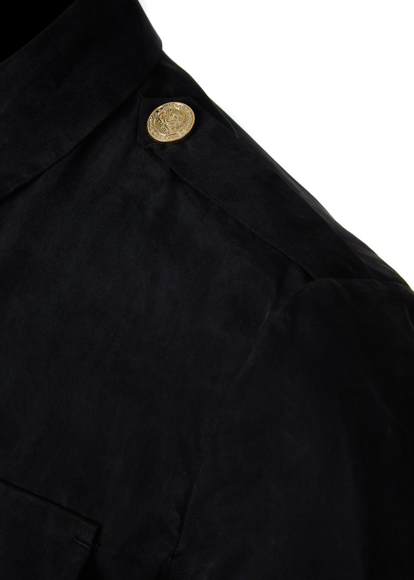 Luxury Cupro Shirt (Black)