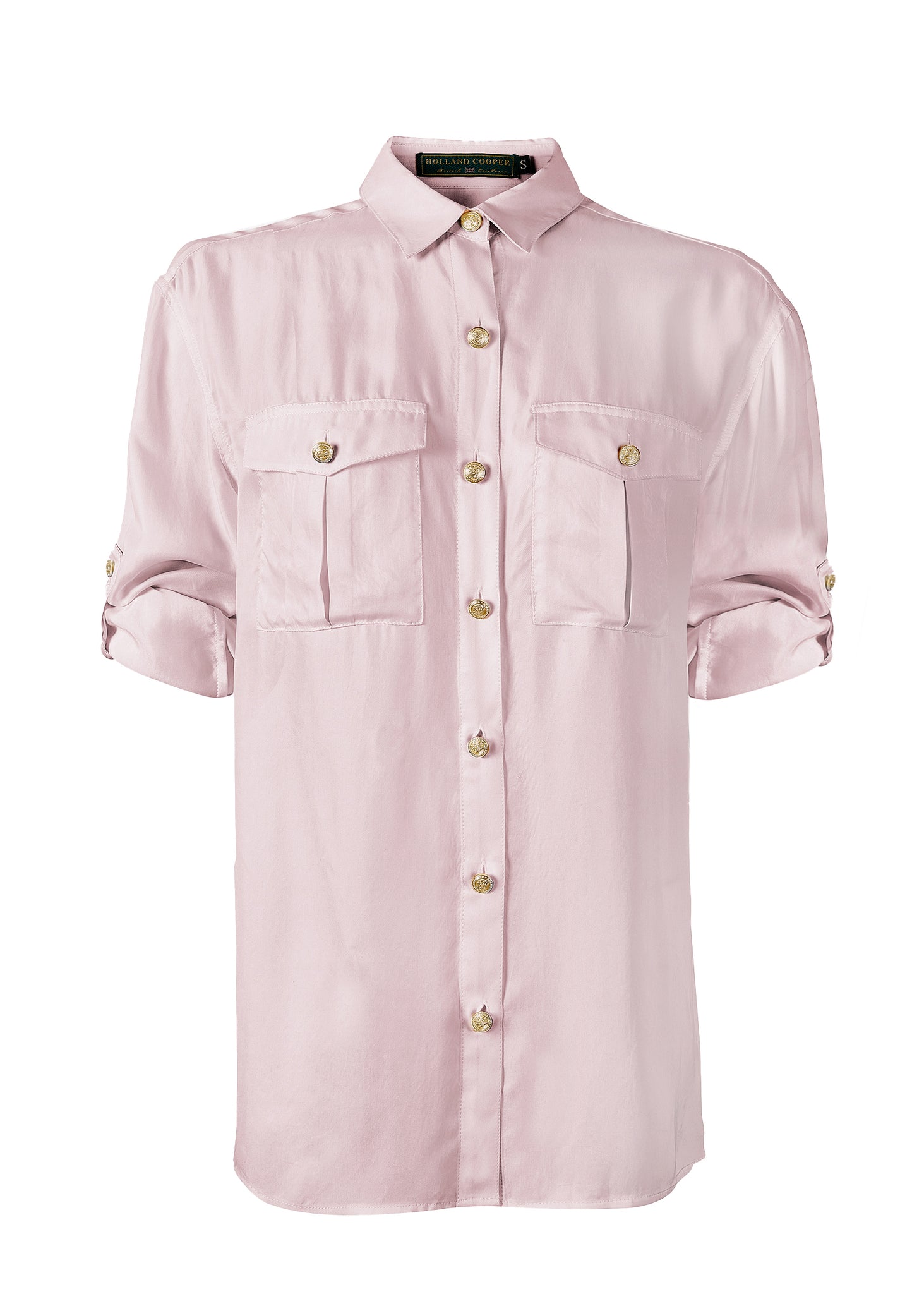 Relaxed Fit Military Shirt (Blush)