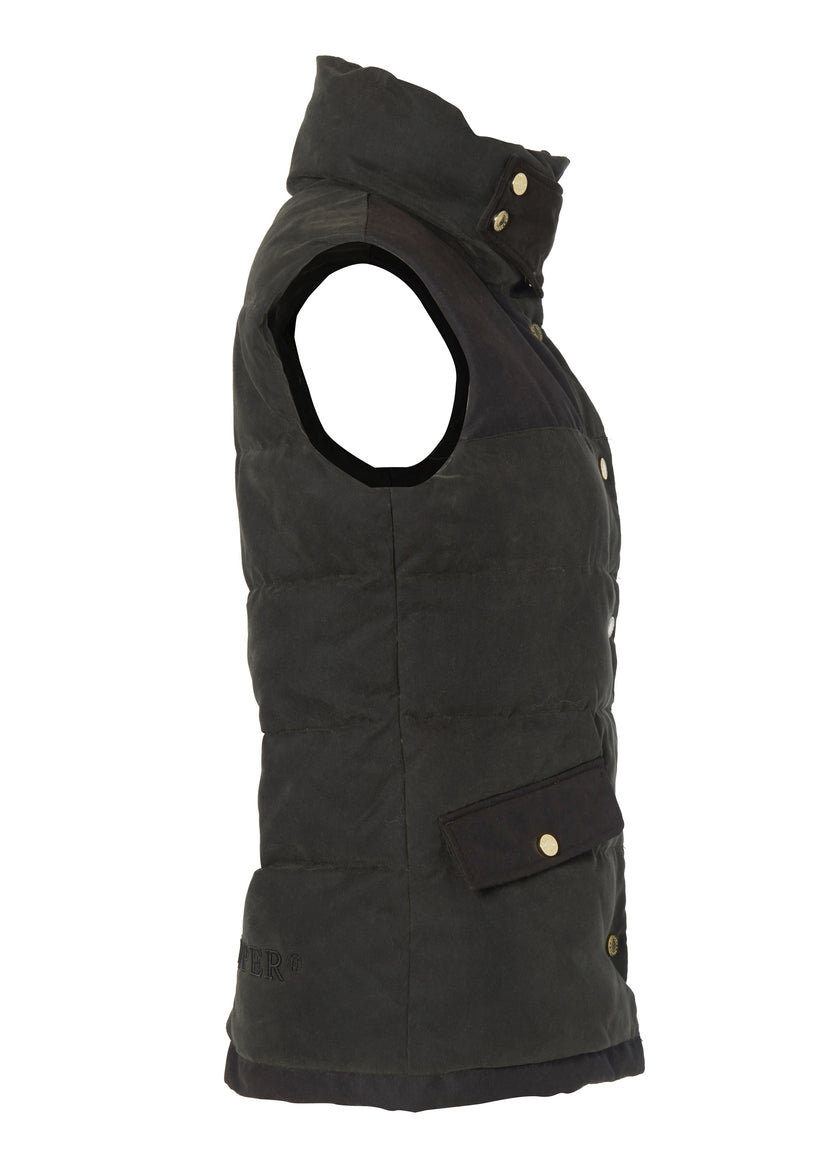 Aviator Padded Gilet (Dark Olive)