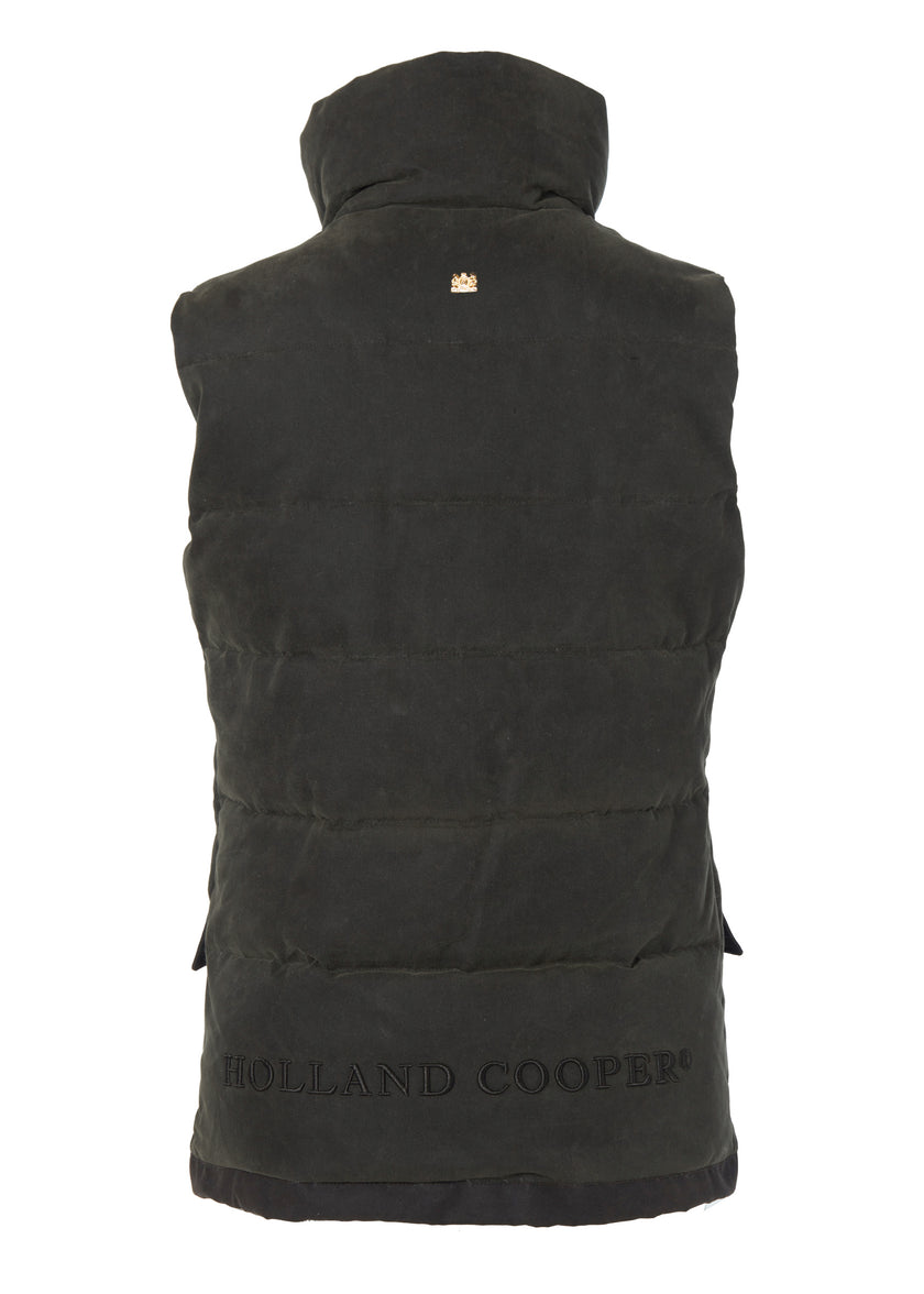 Aviator Padded Gilet (Dark Olive)