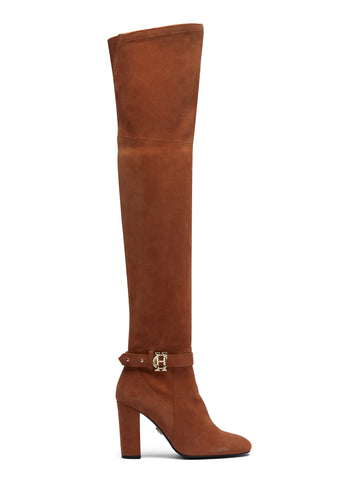 Tan flat over the knee cheap boots