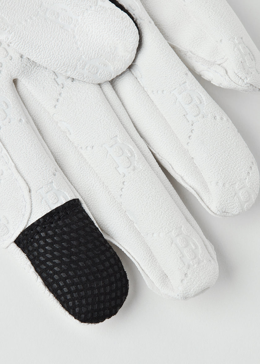 Riding Glove (White Monogram)