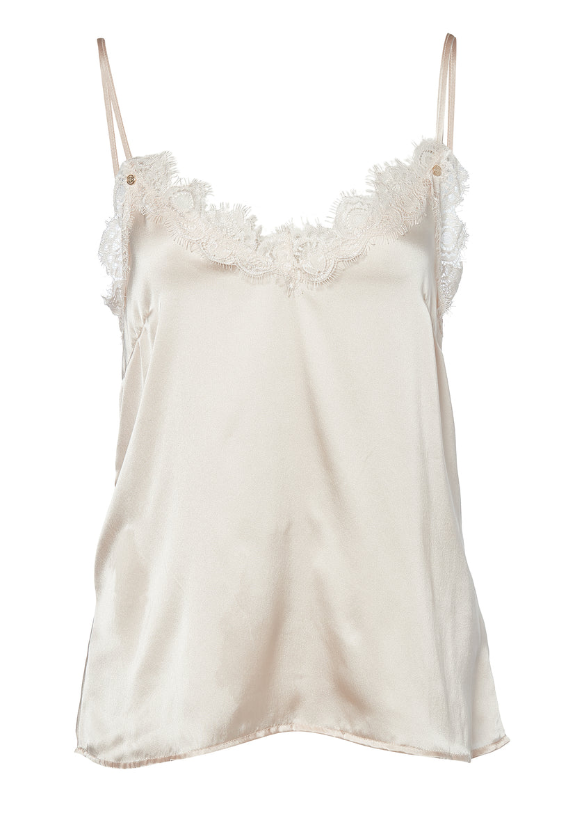 Silk Lace Cami (Oyster) – Holland Cooper