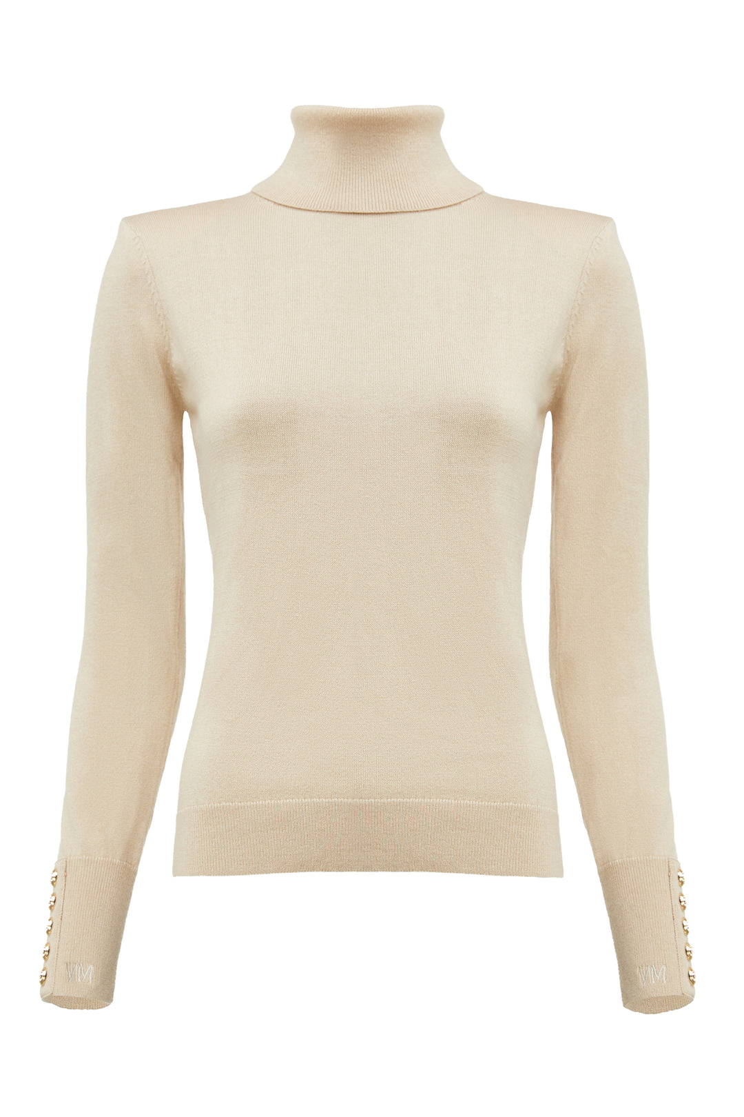 Victoria Cashmere Roll Neck (Stone) – Holland Cooper