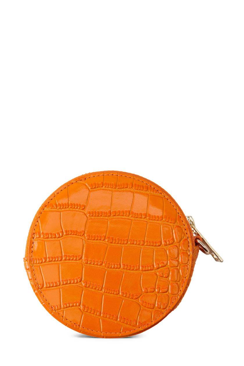 Chelsea Coin Purse (Orange Croc)