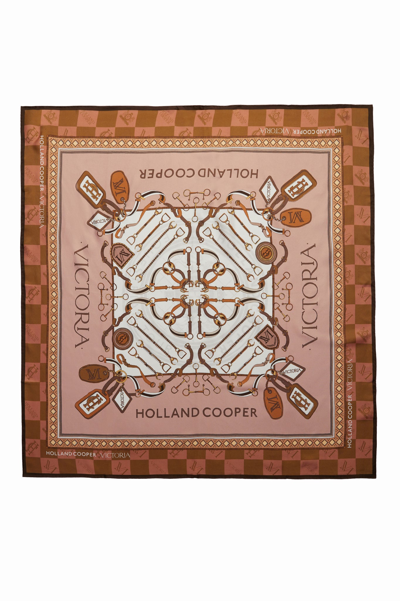 Monogram Scarf (Blush Pink) – Holland Cooper ®