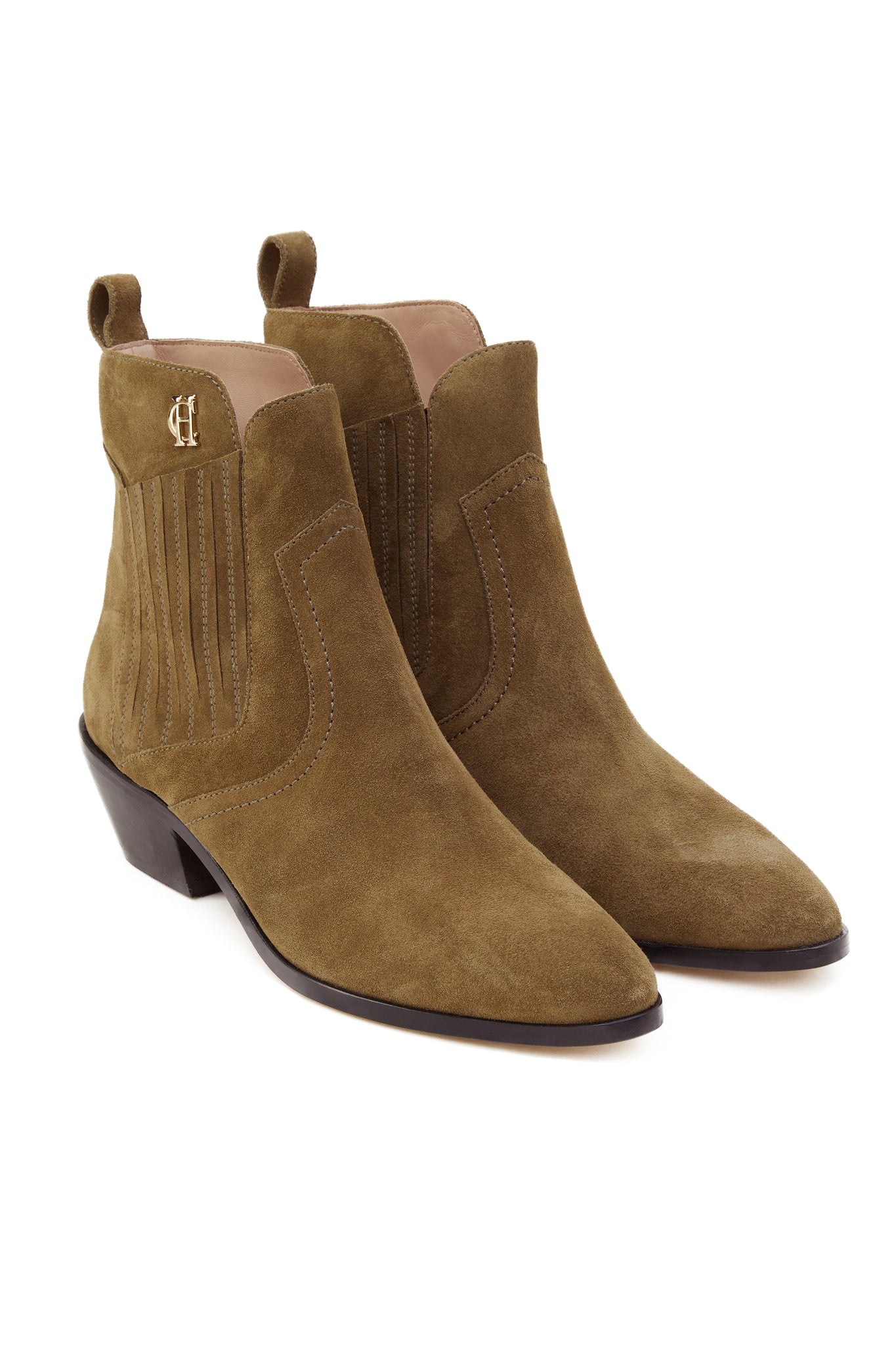 Western Chelsea Boot (Khaki Suede)